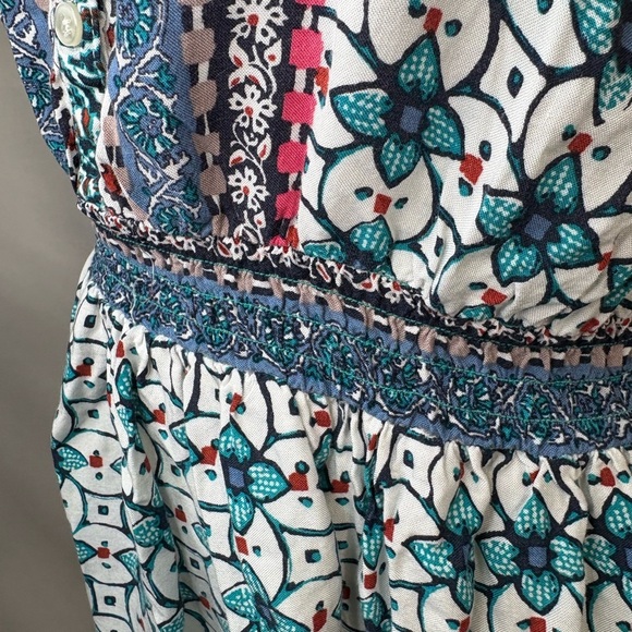 Aeropostale Blue and Pink Patterned Mini Dress - Picture 5 of 12